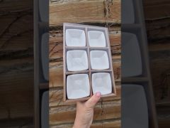 Набор фарфоровых соусниц Stenson R90526 25,5*17*3,5 см 6шт video 0