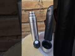 Термос вакуумный Edenberg металлический с чехлом 1000 мл (EB-3504) video 0