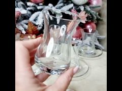 Стаканы для чая армуды с блюдцами 6шт 96308 video 0