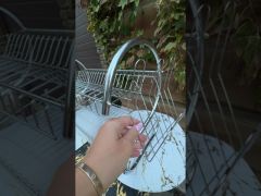 Настольная сушилка для посуды (2 яруса) 56 см Edenberg EB-2109 с поддоном video 0