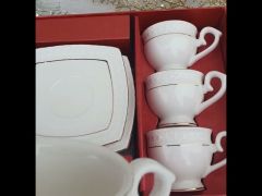Сервиз кофейный 12 предметный 90 мл Interos Снежная Королева (S506707) video 0