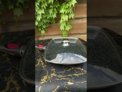 Сковорода гриль со съемной ручкой 28 см с антипригарным мраморным покрытием Edenberg EB-8130 video 0