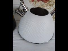 Чайник со свистком Edenberg 3л Белый EB-8829 video 0