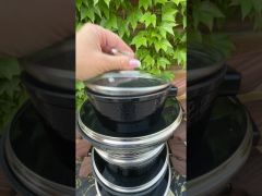 Набор кухонной посуды Edenberg 5 предметов Набор казанов (кастрюль) с мраморным покрытием EB-5651 video 0