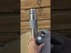 Термос Maestro 1л MR-1630-100 Серый video 0