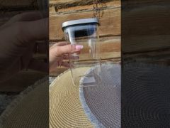 Банка стекло квадратная для круп и сыпучих 1320мл S & T 7085-1 video 0