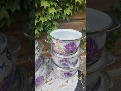 Кастрюля 4л Лаванда эмаль Interos 20 * 13см 16707 video 0