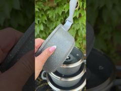 Набор Казанов Кастрюль 8 предметов Edenberg серый EB-9181 video 0