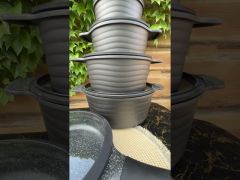 Набор кухонной посуды Edenberg 5 предметов Набор казанов (кастрюль) с мраморным покрытием EB-9185 video 0