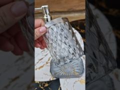 Набор аксессуаров для ванной комнаты 3пр Аргайл графит 888-157 video 0