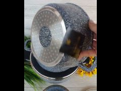 Кастрюля Казан Edenberg 1,3л 16см EB-8017 video 0