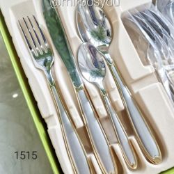 Столовый набор Maestro MR 1515 G 24 пр. (Нож ложка вилка)