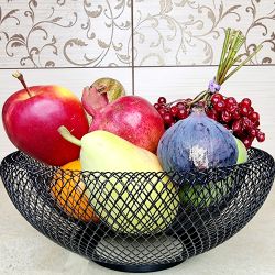 Фруктовница черная 25, 5х10, 5см MH-3539