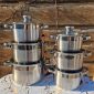 Набор нержавеющих кастрюль из 12 предметов Edenberg EB-4011