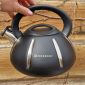 Чайник со свистком Edenberg 3л из нержавеющей стали с черной ручкой EB-8803 Black