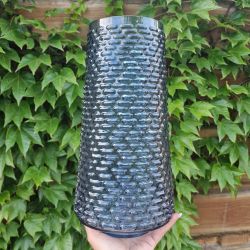 Ваза Bona Ancient Glass Флора 19х32. 5 см стекло голубая 591-244