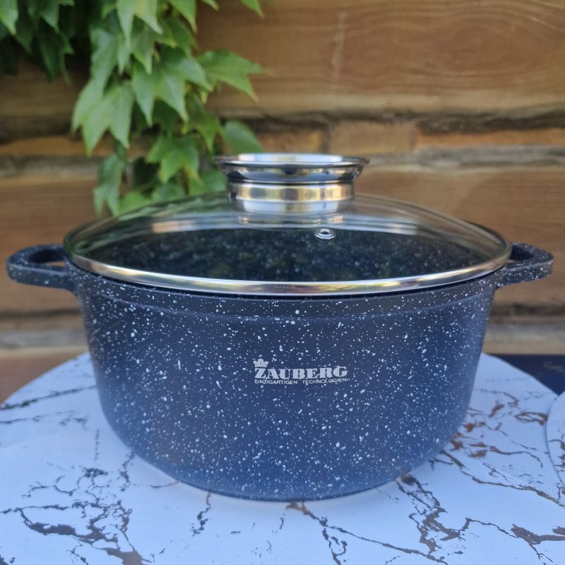 Кастрюля Казан Zauberg 4,5 л круглый черный 0324 BL
