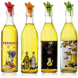 Бутылка для масла и уксуса макс SNT 1л оранж с коричневым 701-10