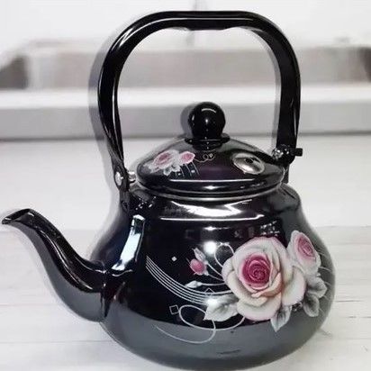 Чайник эмалированный 2.5 л Edenberg EB-3353 черный Роза