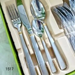 Столовый набор Maestro MR 1517 G 24 пр. (Нож ложка вилка)