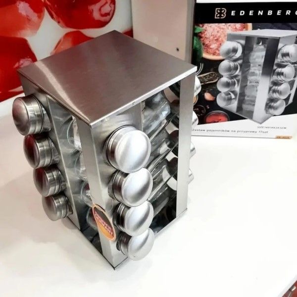 Набор для специй Edenberg EB-4025 16 банок + подставка