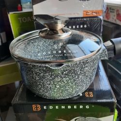 Ковш 1.3 л 16 см Edenberg с гранитным покрытием и крышкой EB-8043