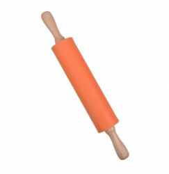 Скалка силикон универсальная Stenson MH-3396 22.9*6.5см Оранжевая