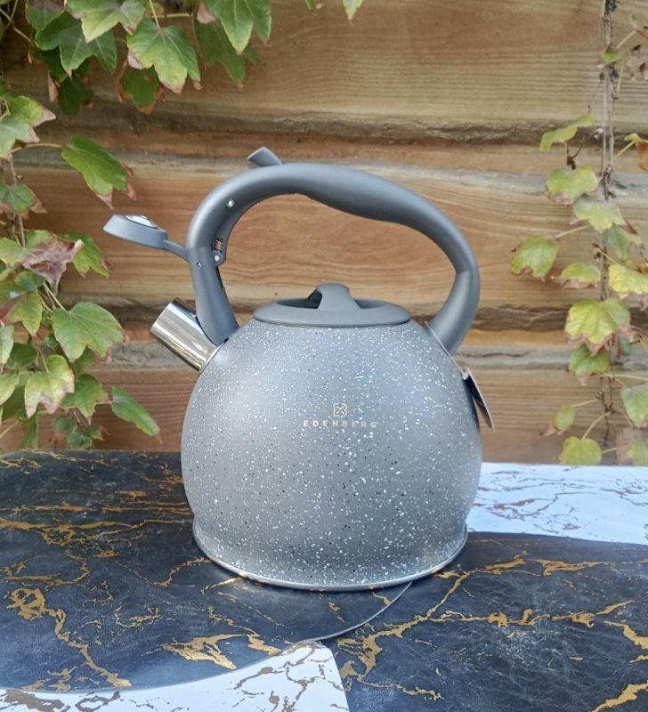 Чайник со свистком Edenberg EB-1983-Grey 3 л серый