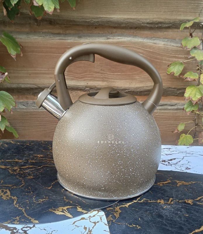 Чайник со свистком Edenberg EB-1983-Brown 3 л коричневый