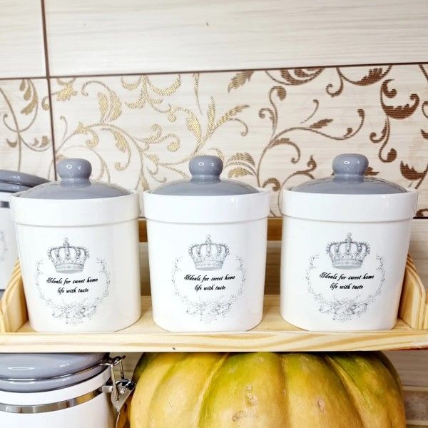 Набор керамических банок "Корона" ZFC048 CR