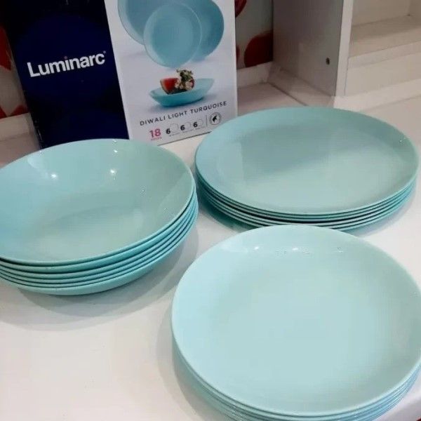 Столовый сервиз Luminarc Diwali Turquoise 18 пр на 6 персон бирюзовый