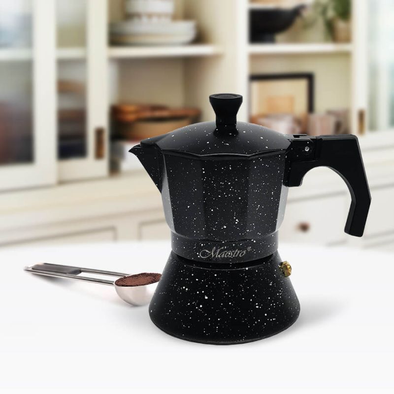 Кофеварка Гейзерная 300мл Maestro Черная MR-1667-6