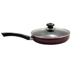Сковорода Zauberg d-24 стекл. кр. NON STICK Бордо PN24W