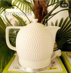 Чайник Электрический керамический 1л Электрочайник MR 067